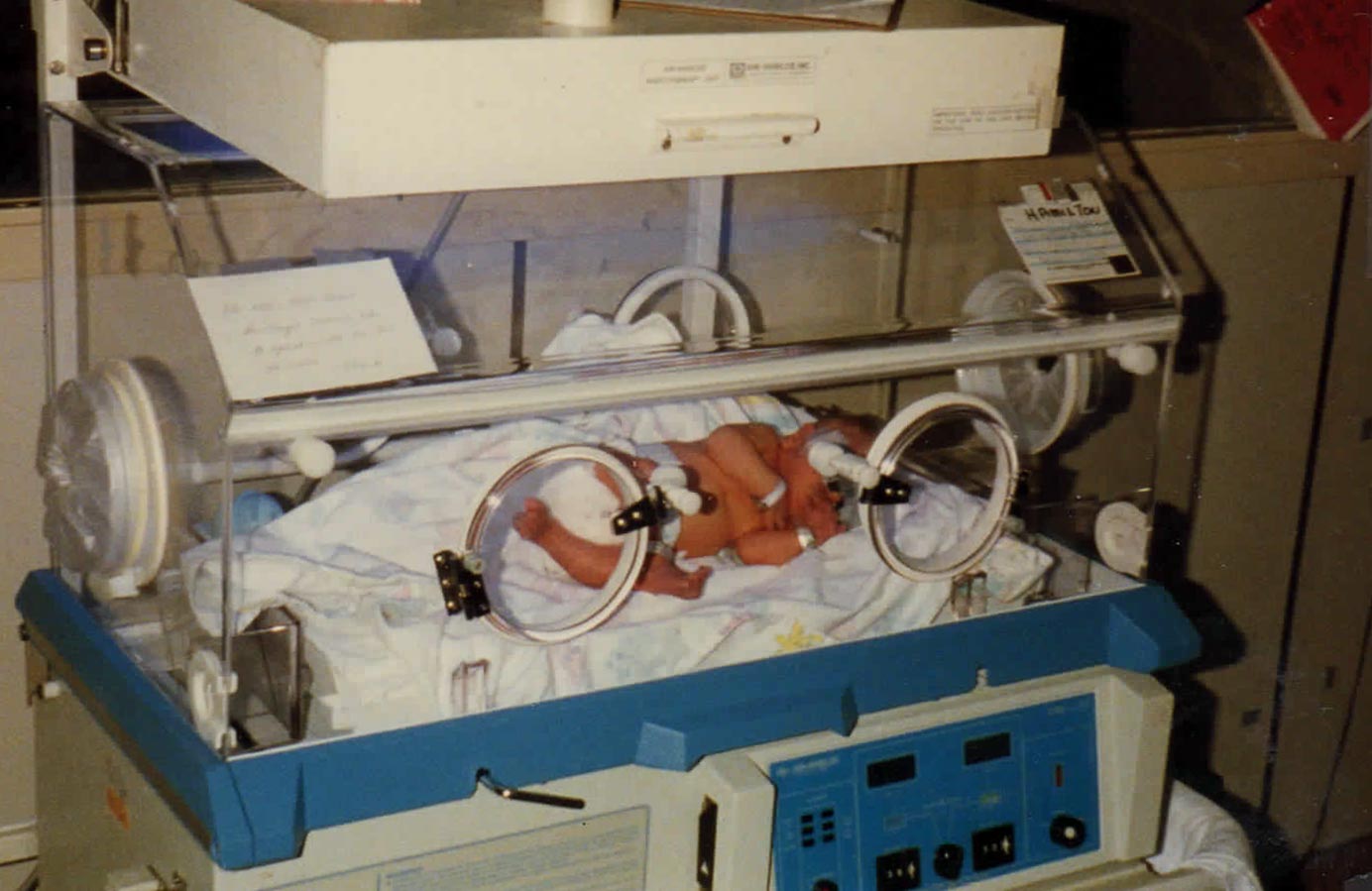  Here is this 4 lb 10 oz baby who was born with medical needs, lying in an incubator, who needed this liquid gold called Mother's Milk but I couldn't produce enough to provide for one feeding let alone the months that lay ahead. 